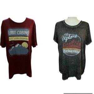 Women’s XL Short Sleeve Graphic Tshirt Bundle